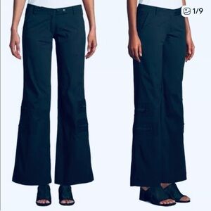 Anatomie Womens Madonna Navy Blue Wide-Leg Cargo Pants Size XS
